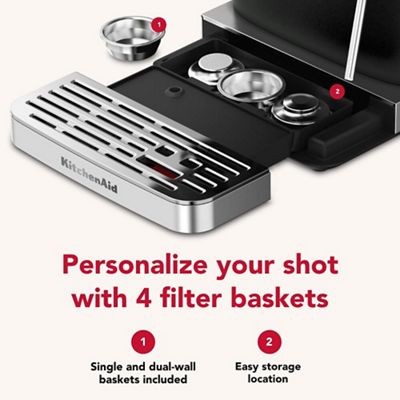 Kitchenaid Coffee machine 5KES6551BBK Cast iron black Lifestyle